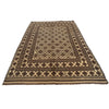 Natural Baluch Area Rug Handmade Ivory Floral 6x9 ft