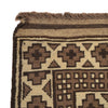 Natural Baluch Area Rug Handmade Ivory Floral 6x9 ft