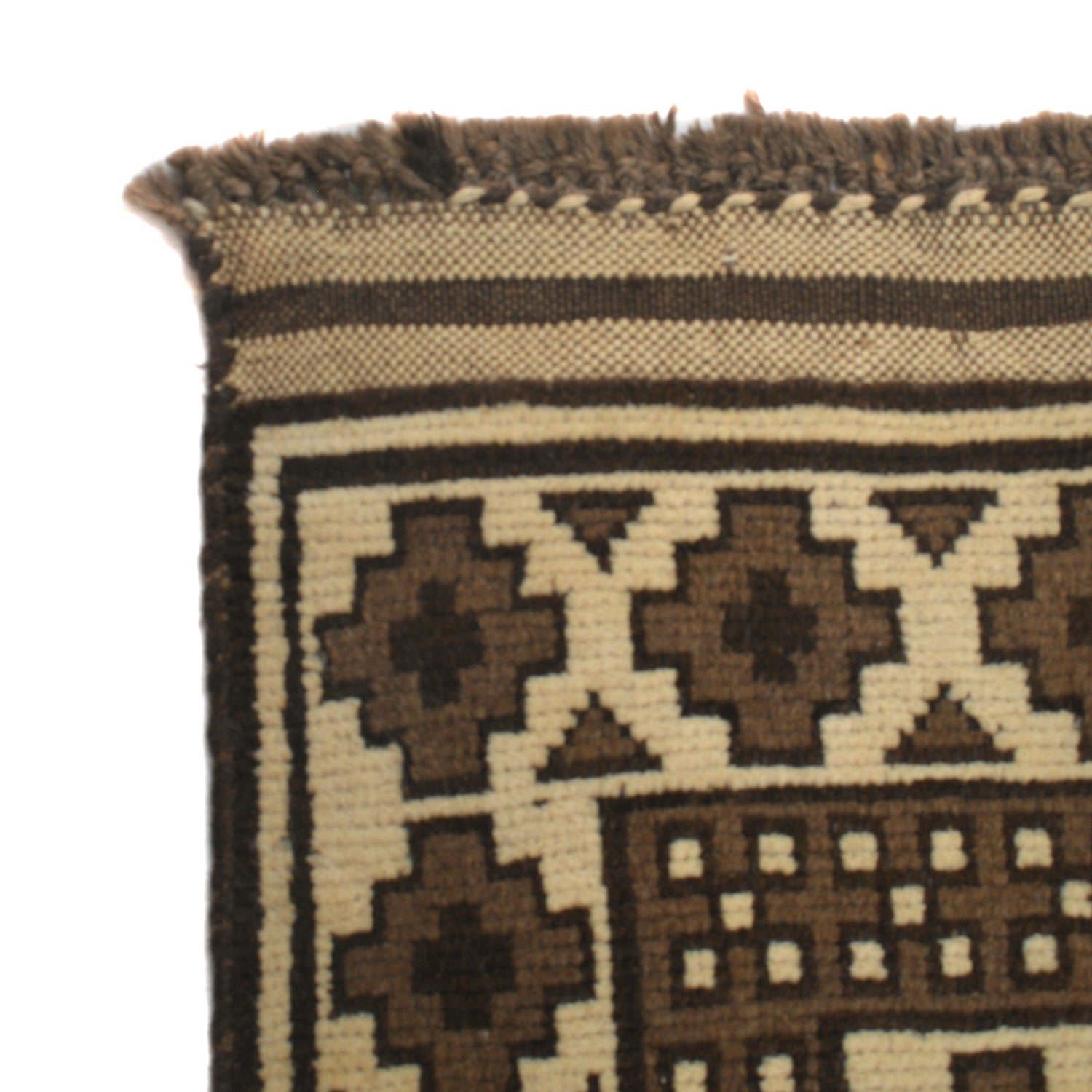 Natural Baluch Area Rug Handmade Ivory Floral 6x9 ft
