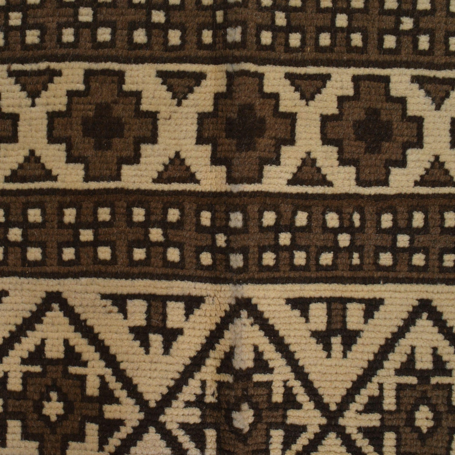 Natural Baluch Area Rug Handmade Ivory Floral 6x9 ft