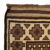 Natural Baluch Area Rug Handmade Ivory Floral 6x9 ft