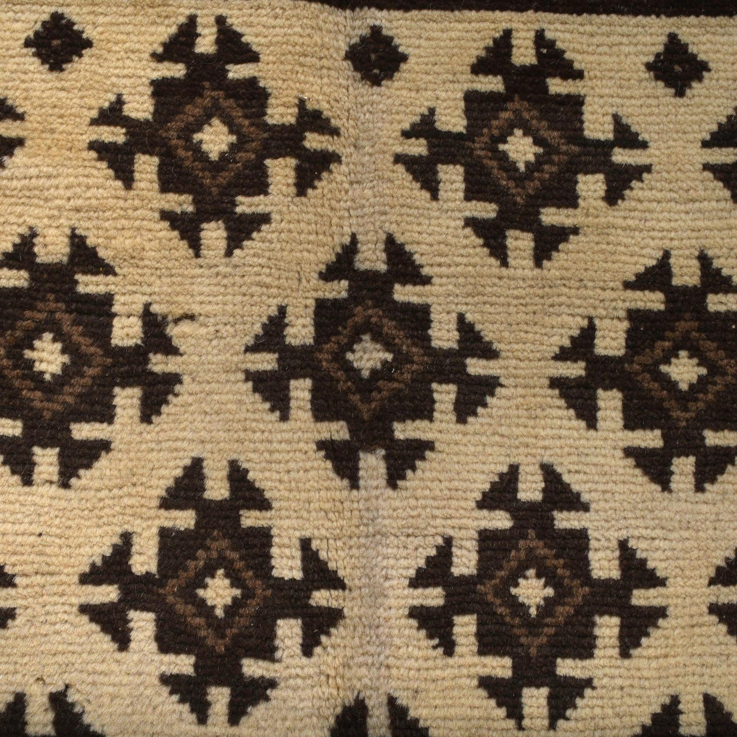 Natural Baluch Area Rug Handmade Ivory Floral 6x9 ft