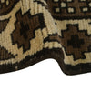 Natural Baluch Area Rug Handmade Ivory Floral 6x9 ft