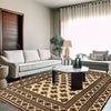 Natural Baluch Area Rug Handmade Ivory Floral 6x9 ft