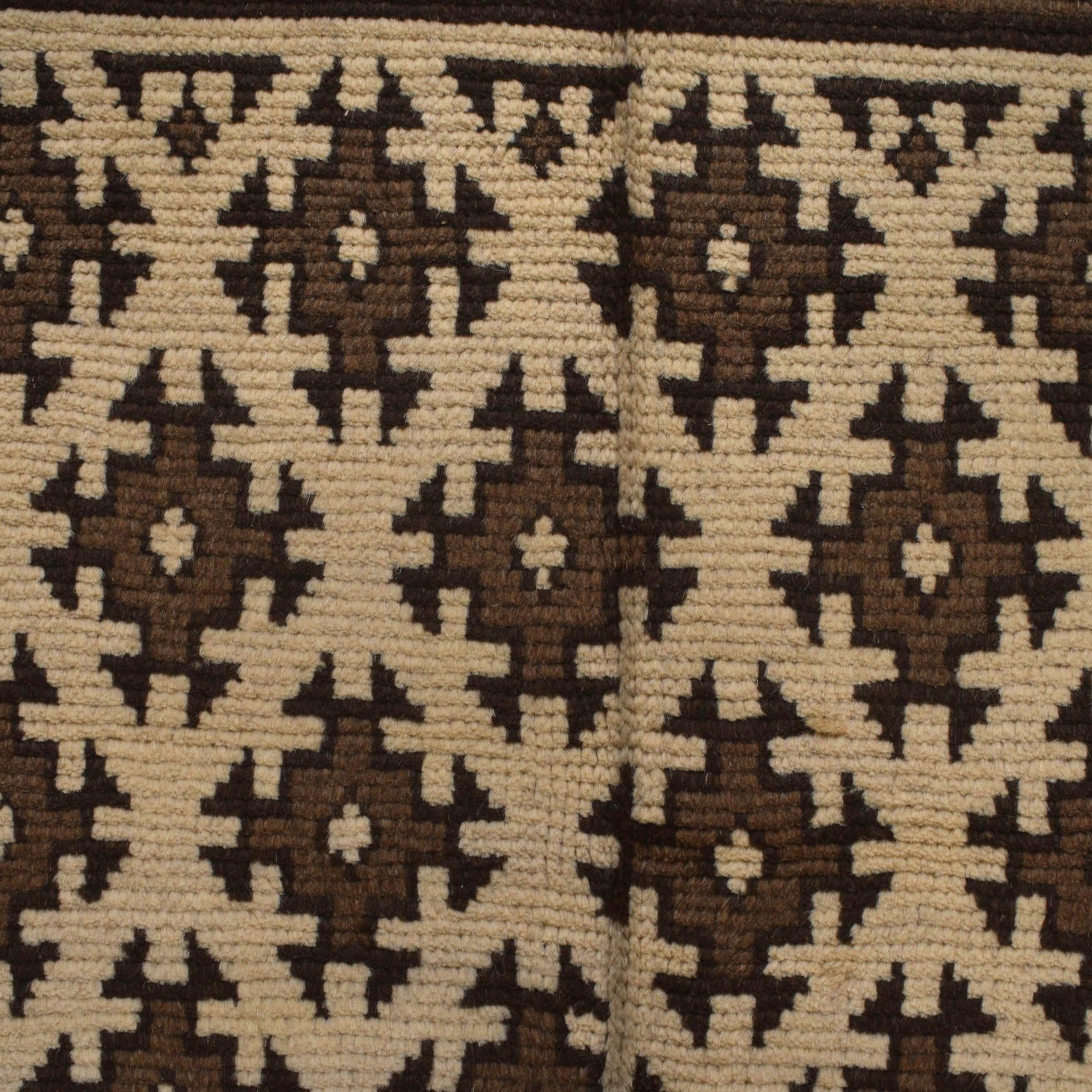 Natural Baluch Area Rug Handmade Ivory Floral 6x9 ft