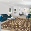 Natural Baluch Area Rug Handmade Ivory Floral 6x9 ft