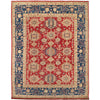 Heriz Area Rug Handmade Red Medallion 5x8 ft