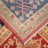 Heriz Area Rug Handmade Red Medallion 5x8 ft