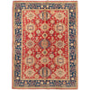 Heriz Area Rug Handmade Red Medallion 4x7 ft