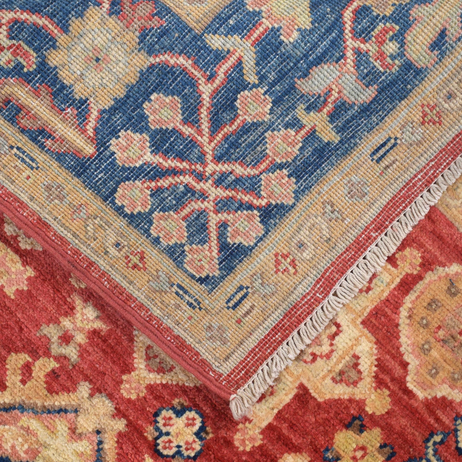 Heriz Area Rug Handmade Red Medallion 4x7 ft