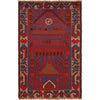 Baluchi Rug Handmade Multi Prayer Design 2x4 ft