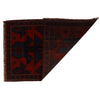 Baluchi Rug Handmade Red Geometric 3x5 ft