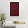Baluchi Rug Handmade Red Prayer Design 3x5 ft