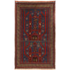 Baluchi Rug Handmade Dark Blue Geometric 3x5 ft