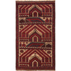 Baluchi Rug Handmade Beige Prayer Design 3x5 ft
