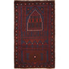 Baluchi Rug Handmade Blue Prayer Design 3x5 ft