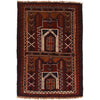Baluchi Rug Handmade Multi Prayer Design 2x4 ft