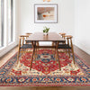 Heriz Area Rug Handmade Multi Medallion 8x10 ft