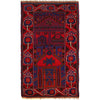 Baluchi Rug Handmade Blue Prayer Design 3x5 ft
