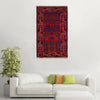 Baluchi Rug Handmade Blue Prayer Design 3x5 ft