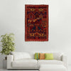 Baluchi Rug Handmade Multi Prayer Design 3x5 ft