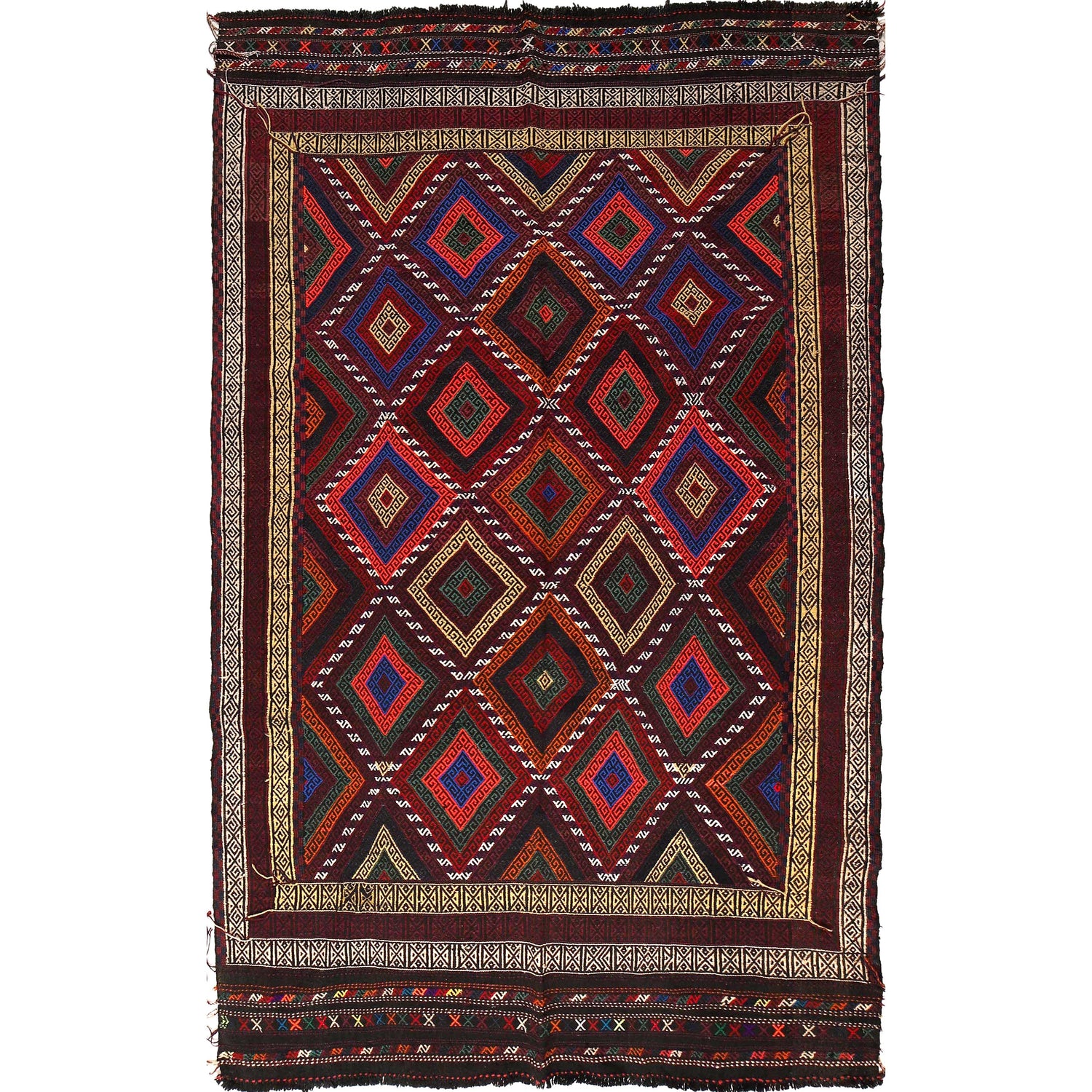 Suzuni Kilim Runner Handmade Multi 6x9 ft