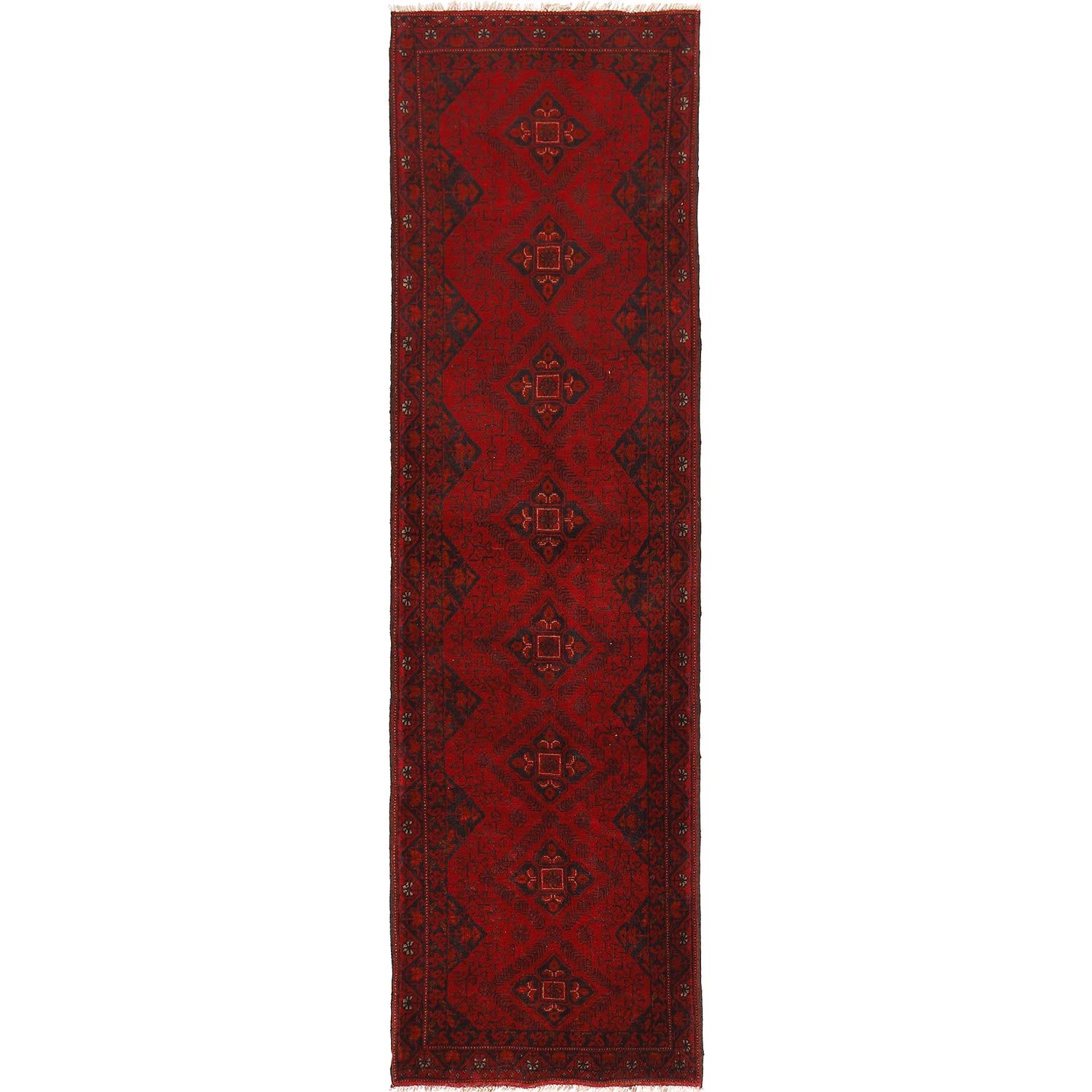 Khal Mohammadi Rug Handmade Red 10' Runner