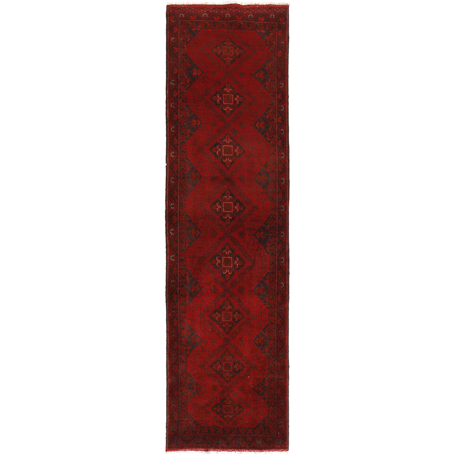 Khal Mohammadi Rug Handmade Red 10' Runner