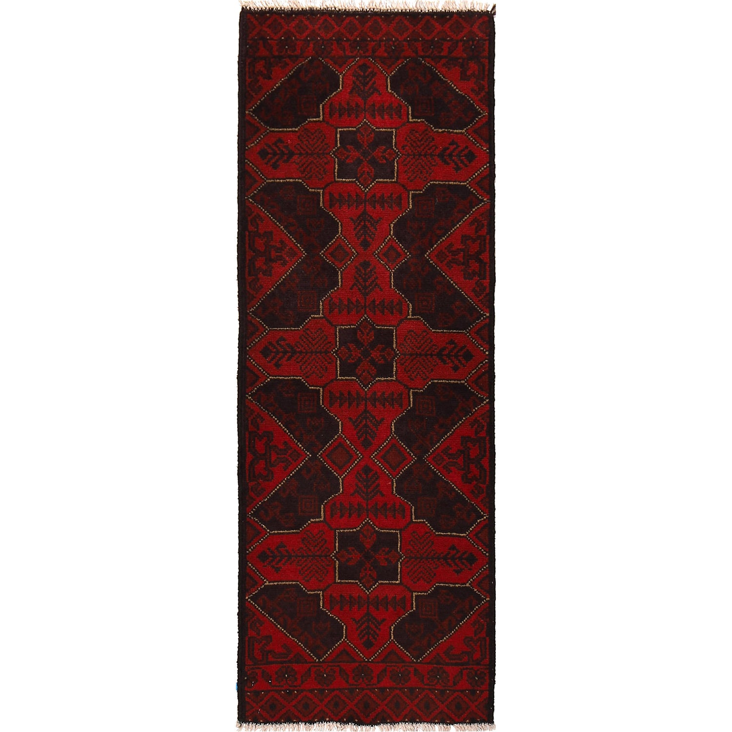 Khal Mohammadi Rug Handmade Red 5' Runner