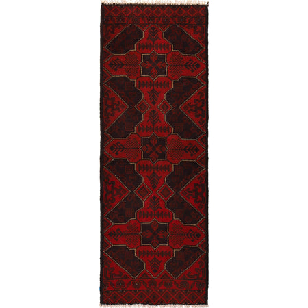 Khal Mohammadi Rug Handmade Red 5' Runner