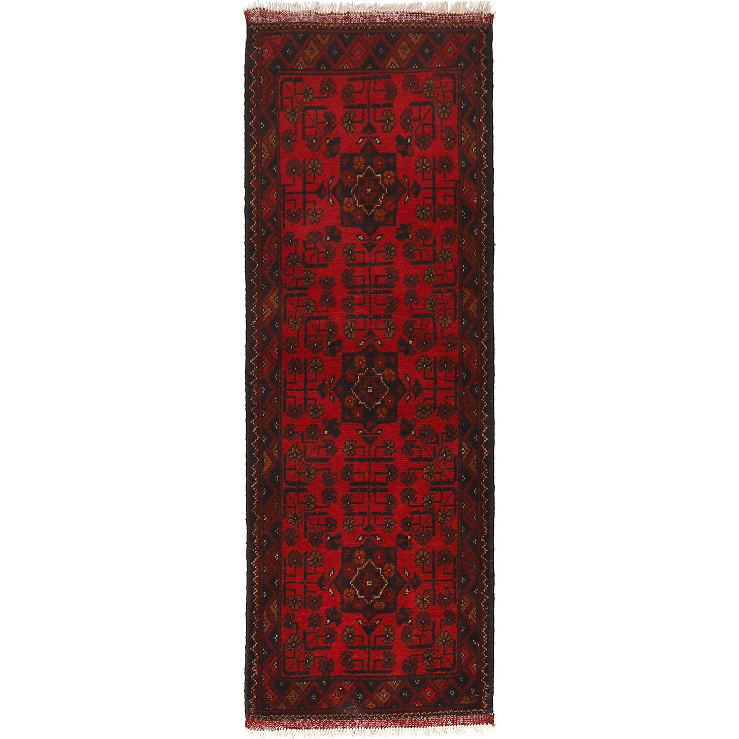 Khal Mohammadi Rug Handmade Red 5' Runner