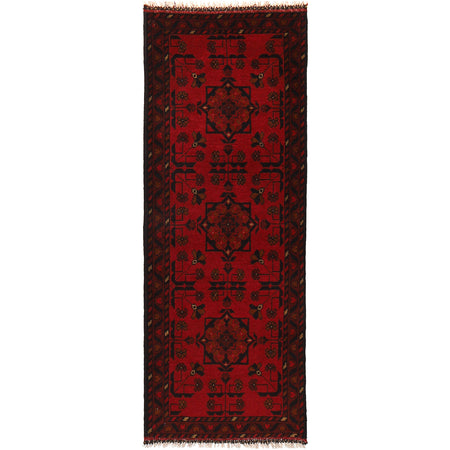 Khal Mohammadi Rug Handmade Red 5' Runner