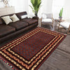 Khoja Roshnai Area Rug Handmade Navy Blue Floral 3x5 ft