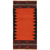 Table Sheet Area Rug Runner Handmade Orange Curvilinear 5'