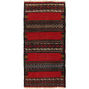 Table Sheet Area Rug Runner Handmade Red Curvilinear 5'