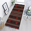 Table Sheet Runner Rug Handmade Multi Curvilinear 5' Runner