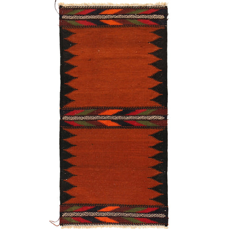 Table Sheet Runner Handmade Brown Curvilinear 5' Runner