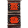 Table Sheet Area Rug Runner Handmade Orange Curvilinear 4'