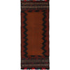 Table Sheet Runner Handmade Brown Curvilinear 5' Runner