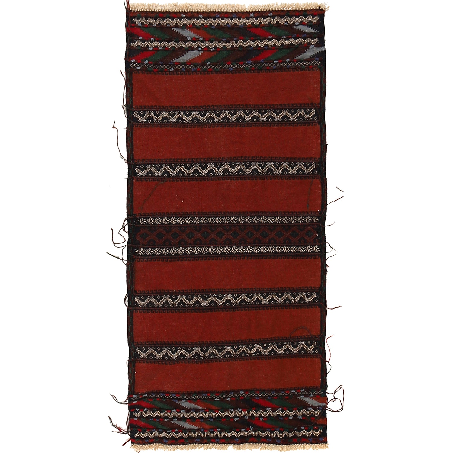 Table Sheet Runner Handmade Maroon Curvilinear 4' Runner