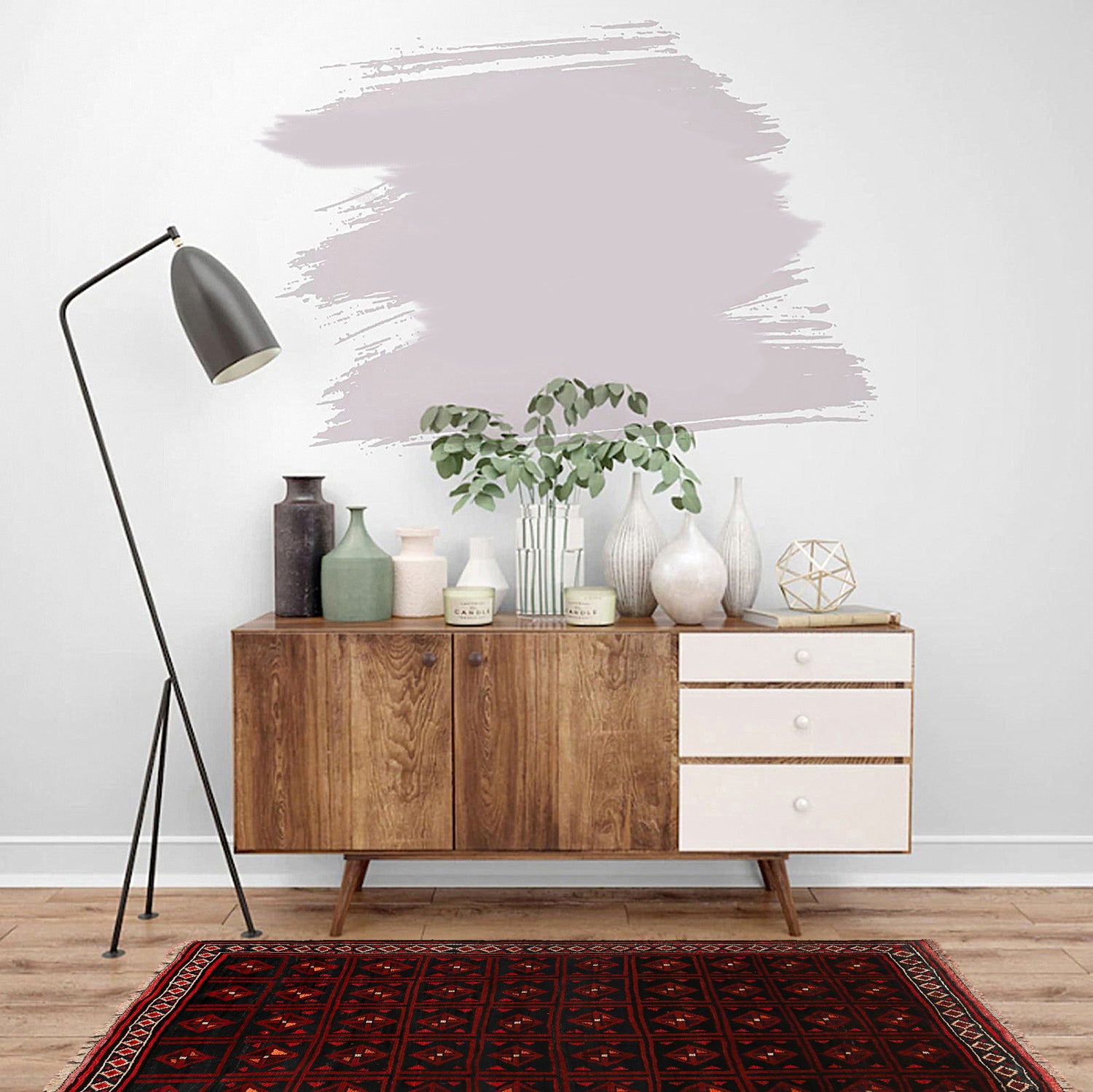 Baluchi Rug Handmade Multi Geometric 4x6 ft