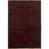 Baluchi Rug Handmade Multi Geometric 4x6 ft