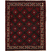 Baluchi Rug Handmade Multi Geometric 4x7 ft
