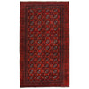Baluchi Rug Handmade Red Geometric 4x6 ft