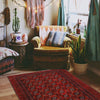 Baluchi Rug Handmade Red Geometric 4x6 ft