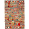 Hand-Knotted Multi Geometric Vegetable Kilim Area Rug – 3' 3" x 4' 9" ft (100 x 146 cm) | SKU: B29438