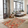 Hand-Knotted Multi Geometric Vegetable Kilim Area Rug – 3' 3" x 4' 9" ft (100 x 146 cm) | SKU: B29438