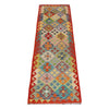 Handmade Multi Kilim Geometric 10' Runner
