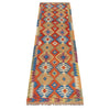 Handmade Multi Kilim Geometric 10' Runner