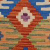Handmade Multi Kilim Geometric 10' Runner